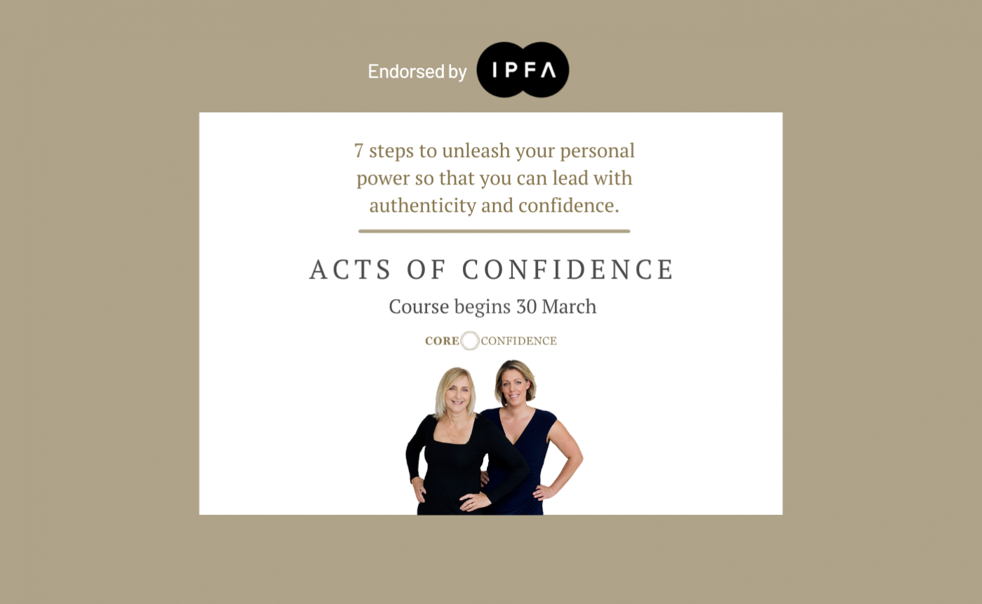Acts of Confidence Training Course – Register by 28 March